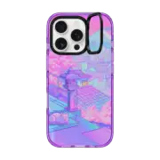 iPhone 16 Pro Impact Ring Stand Case MagSafe Compatible Fuji Blossom