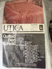 YSL Exotique Cinnabar Early 80s Queen Bedspread. NEW In Bag. Utica J.P. Stevens