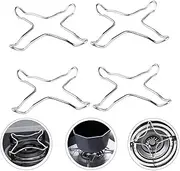 BEANPRECOY 4pcs Gas Stove Bracket Stove Durable Silver Gas Cooker Accessories Gas Reducer Ring Stove Rack Metal Wok Support Ring Metal Stand Metal Bracket Gas Stand Stove Grates Gas Stoves Pot Support