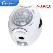 1~8PCS CoRui Motion Sensor Light Switch 5V 12V DC Movement Detector Activated Ti