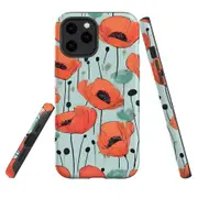 For iPhone 12 Pro Max Tough Protective Cover, Poppy Field