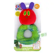 Eric Carle - The Very Hungry Caterpillar Fabric Loop Rattle, 15cm, Birth+