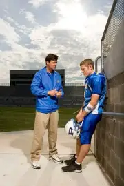 Friday Night Lights Kyle Chandler as Eric Taylor Zach Gilford as M- Old Photo