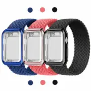 Elastic Nylon Watch Band Strap and Case For iWatch Series Ultra 8 SE 6 5 4 3 2 1