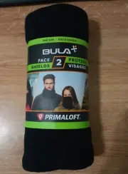 Primaloft Bula Face Shields Package of 2 Brand New Black Fleece