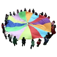 在飛比找momo購物網優惠-【KM MUSIC】彩虹氣球傘 7M(兒童體適能教具 彩虹傘