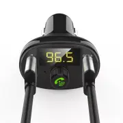 Hands Free Bluetooth Car Wireless Transmitter Fm Mp3 Player Dual Usb Charger