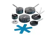 6pc Joseph Joseph Space Folding Handle Non-stick Cookware Pans w Lid Set