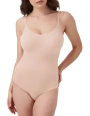 [Spanx] Thinstincts 2.0 Cami Thong Bodysuit in Champagne Beige