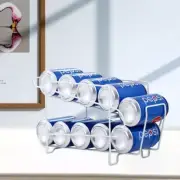 Fridge Cans Beer Cola Drink Storage Rack Shelves Kitchen Pantry OrganizerHolder#