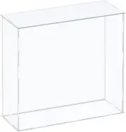 Acrylic Display Case Plastic Box Cube Storage Box Clear Assemble Showcase 12.2X4