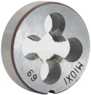 M10 Metric Right Hand Screw Thread Round Die Tool M10×1mm Pitch Gauge Thread
