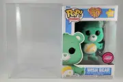 Funko POP! Care Bears 40th Anniversary Wish Bear #1207 Chase Flocked + Protector