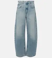 [Frame] Frame High-rise barrel-leg jeans 31 blue