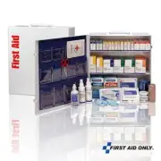 First Aid Only 100-Person, 3-Shelf Metal ANSI B Plus First Aid Cabinet