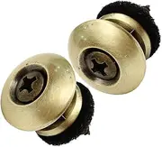 TOYANDONA Guitar Strap Buckle Lock Strap Button Set for Electric Guitar Bass Ukulele Copper Finish