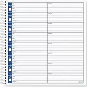 TOPS Spiral Voice Message Log Book, 2-Sided, 1-Part, 8.5 x 8.25 Inches, 8 Messages per Page, 800-Message Book (4416)