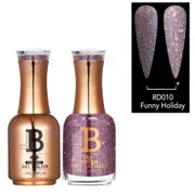 Billionaire Diamond Gel Polish UV LED & Nail Lacquer Duo 010 Funny Holiday 15ml