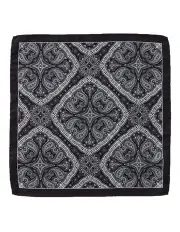 [Dom Bagnato] Piazza Paisley Silk Pochette in Black