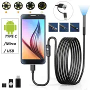 2-10M USB Endoscope Camera 5.5mm LED-HD Inspection Waterproof PC Android Phone