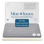 Blue Loom Stone Bath Mat, Premium Non-Slip Diatomaceous Earth Bathmat, Absorb...