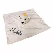 Personalized Polar Bear Lovey Security Blanket with Name