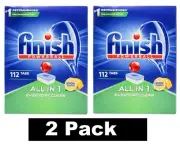 224x Finish Dishwashing Tablets POWERBALL ALL IN 1 LEMON SPARKLE Box abit Damage