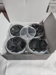 Silicone Ice Ball Molds for Whiskey Cocktails Set of 4 round Makers with Lids