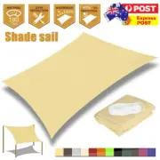 HDPE Sun Sand Shade Sail Cloth Rectangle 320GSM Triangle Outdoor Canopy Awning