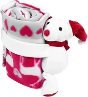BESTonZON Christmas Blanket Stroller Blanket Doll Plush Soothing Blanket Stuffed Cute Pillow Cartoon Caterpillar Newborn Blanket Rug Fluffy Blanket Rugs Polyester