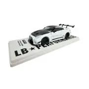 Tarmac Works Licensed 1:43 Scale LB Nissan 35GT-RR Silhouette Works Diecast Model Car White
