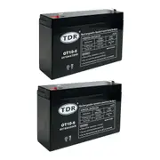 TDR 2pcs BATTERY OT10-6 6V 10AH AGM Deep Cycle Sealed Lead Acid SLA GEL AGM BATTERY for mobility scooters, golf carts, wheelchair, dust collectors, mowers and more
