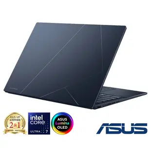 ASUS UX3405MA 14吋輕薄筆電 (Core Ultra 7-155H/32G/1TB SSD/EVO認證/紳士藍/Zenbook 14 OLED)