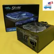 New SHARK 750W 80+ Silent Blue LED Fan Dual PCIe Gaming PC ATX 12V Power Supply