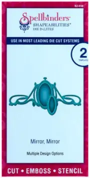 Spellbinders Shapeabilities D-Lites Mirror, Mirror Set Cutting Embossing Dies