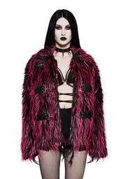 [Widow] Run From Suburbia Faux Fur Jacket