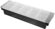 MOLUCKFU Seasoning Box Restaurant Supplies Condiment Tray with Lid Chilled Condiment Server with Lid Chilled Serving Trays for Parties Condiment Containers Accessories re-usable