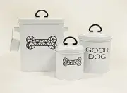 Barkley & Evans Nested Set of 3 Pet Food/Treat Storage Canisters w/Scoop