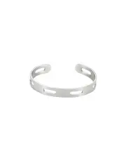 [Cudworth] Polished Stainless Steel Cuff And Bangle in Silver