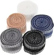 MOKKHNB 5rolls Iron Hem Tape for Pants and Jeans Hemming Colors Grey Adhesive for Easy No-sew Hem Repairs