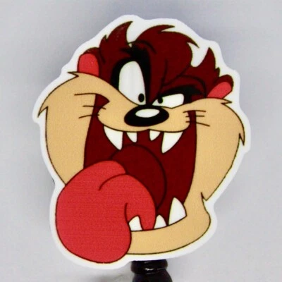 Taz Tasmanian Devil Badge Reel ID Holder Nurse Teacher Student Looney Tunes