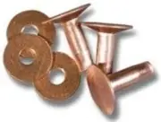 1lb Solid Copper Rivets & Burrs Knifemaking #9 X ASST Post