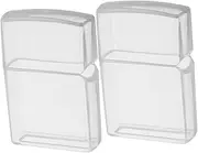 Alipis 2Pcs Transparent Plastic Lighter Protectors for Kerosene Cigarette Lighters Sleeves Compatible with Models Stylish and Versatile Protective Cases for Everyday Use