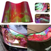 Red Chameleon Car Headlight Tint Film Tail Fog Light Vinyl Wrap Decal Accessory (for: Ford)