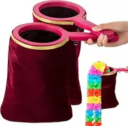 Wettarn 2 Pcs Magic Props Change Bag Magic Change Bag with Zipper Twisting Handle Make Things Appear Disappear Magic Trick Bag Magic Stage Prop Accessories for Kids Adults Boys Girls Gift