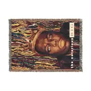 The Notorious BIG Coogi Pattern Woven Blanket - Biggie Smalls Retro Throws