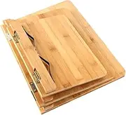 BCOATH 1pc Bamboo Reading Shelf Reading Stand Portable Reading Rest Holder Tablet Holder Multifunctional Reading Holder Tablet Bracket Adjustable Reading Frame Wooden