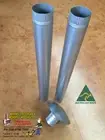 4" WOOD HEATER Stainless Steel Pizza Oven Range Hood FLUE PIPE SET B/New Kit