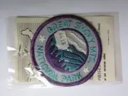 New Sealed 1970's Vintage Souvenir 3" Patch Great Smoky Mountains National Park