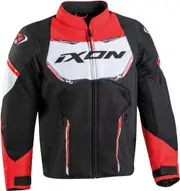 Ixon Striker Air Kids Motorcycle Textile Jacket, black-white-red, Size 6 years Black White Red